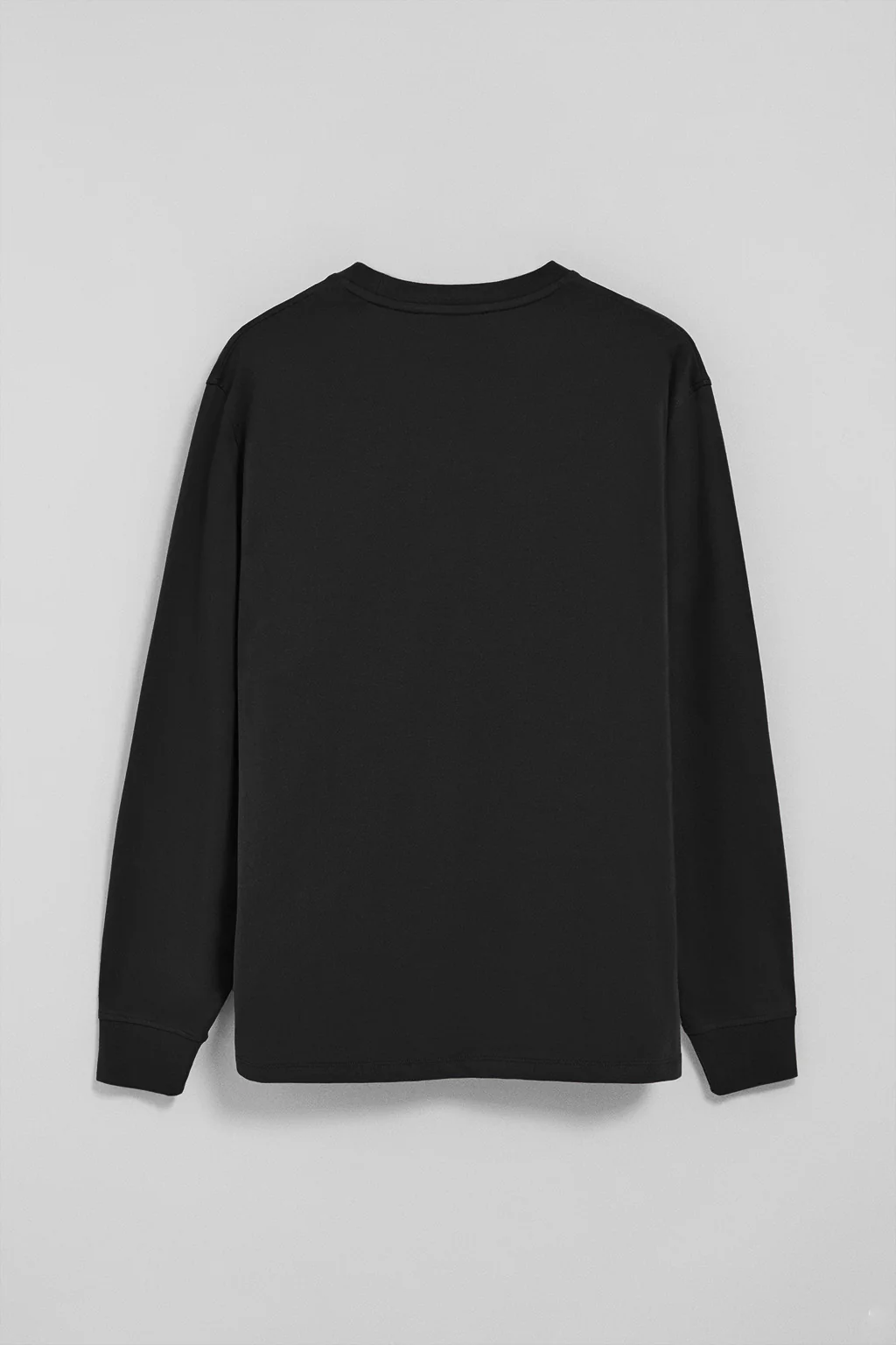 Black long-sleeve T-shirt with Rigby Go embroidered logo - Image 6