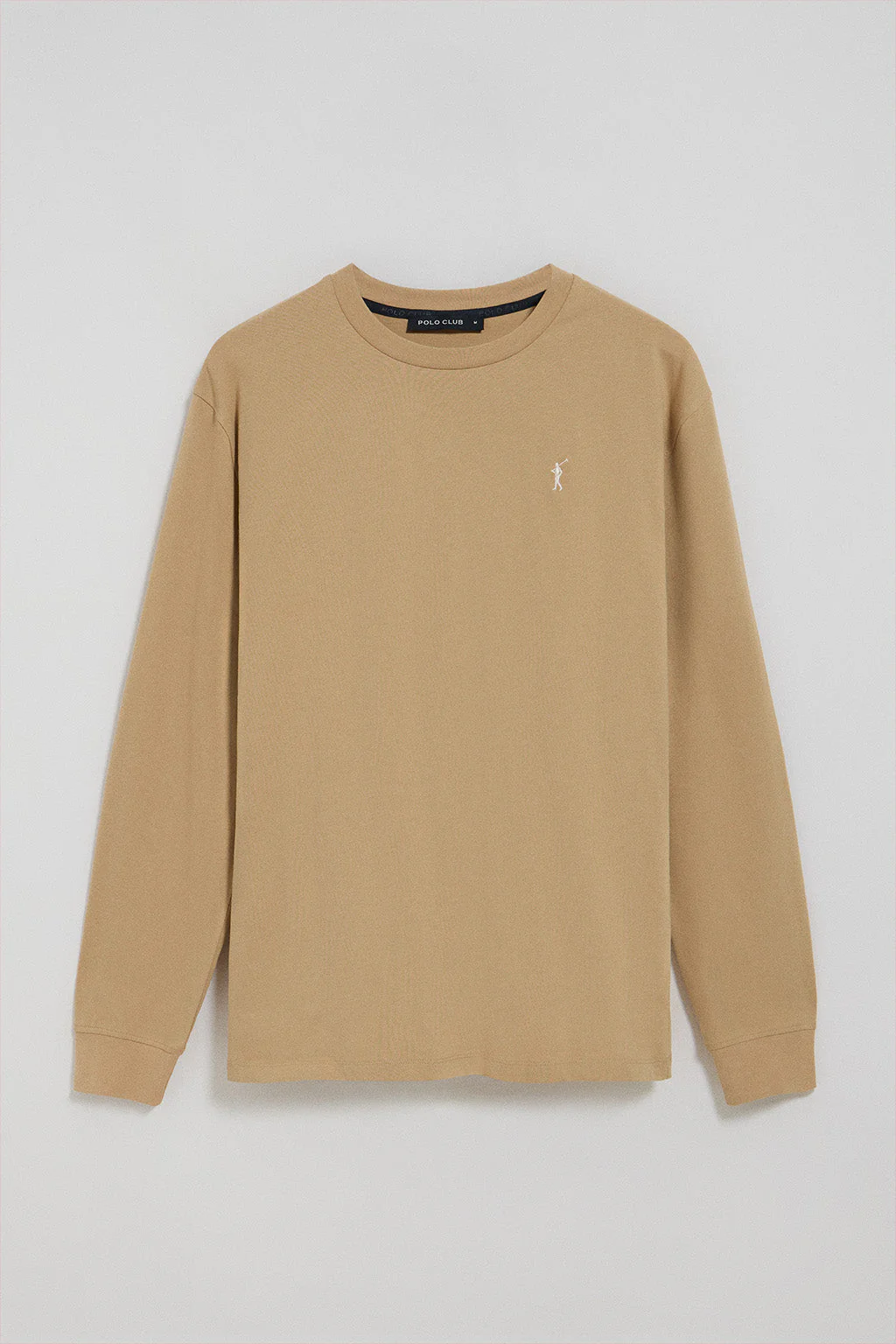 Camel long-sleeve T-shirt with Rigby Go embroidered logo - Image 8