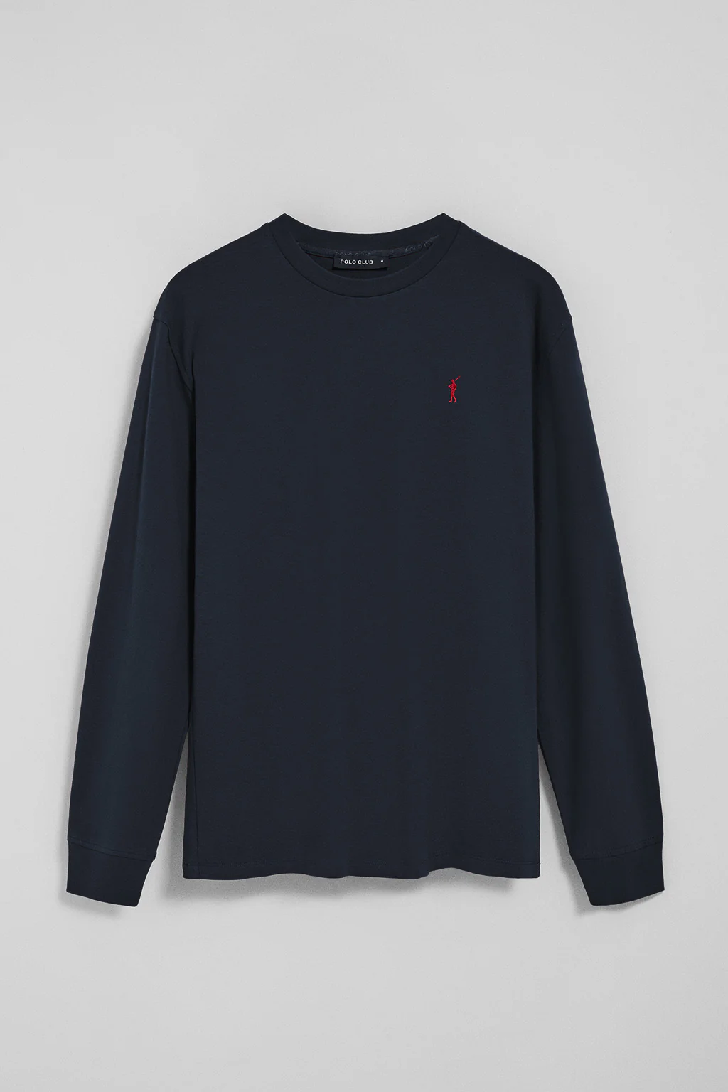 Navy-blue long-sleeve T-shirt with Rigby Go embroidered logo - Image 5