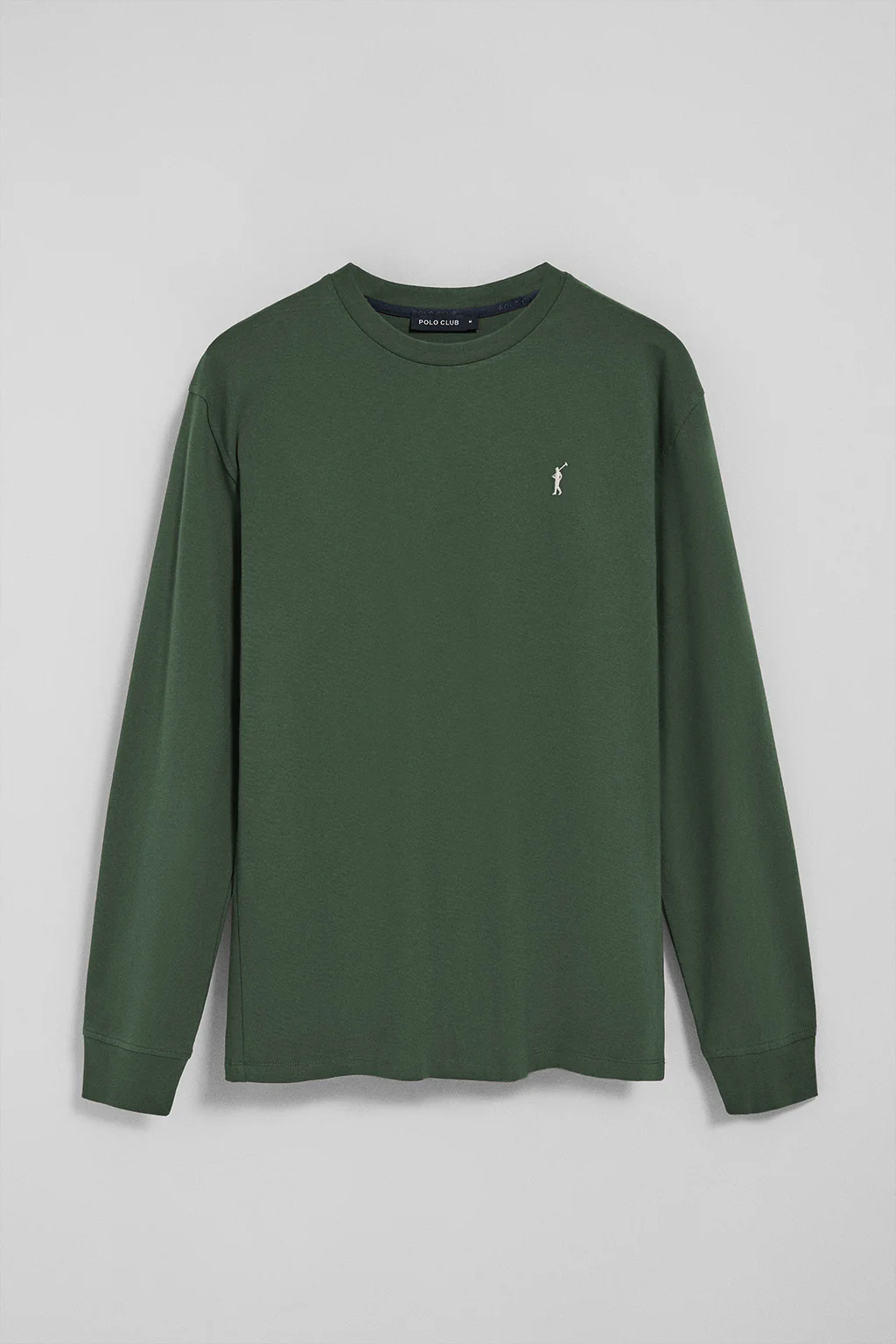 Green long-sleeve T-shirt with Rigby Go embroidered logo - Image 8