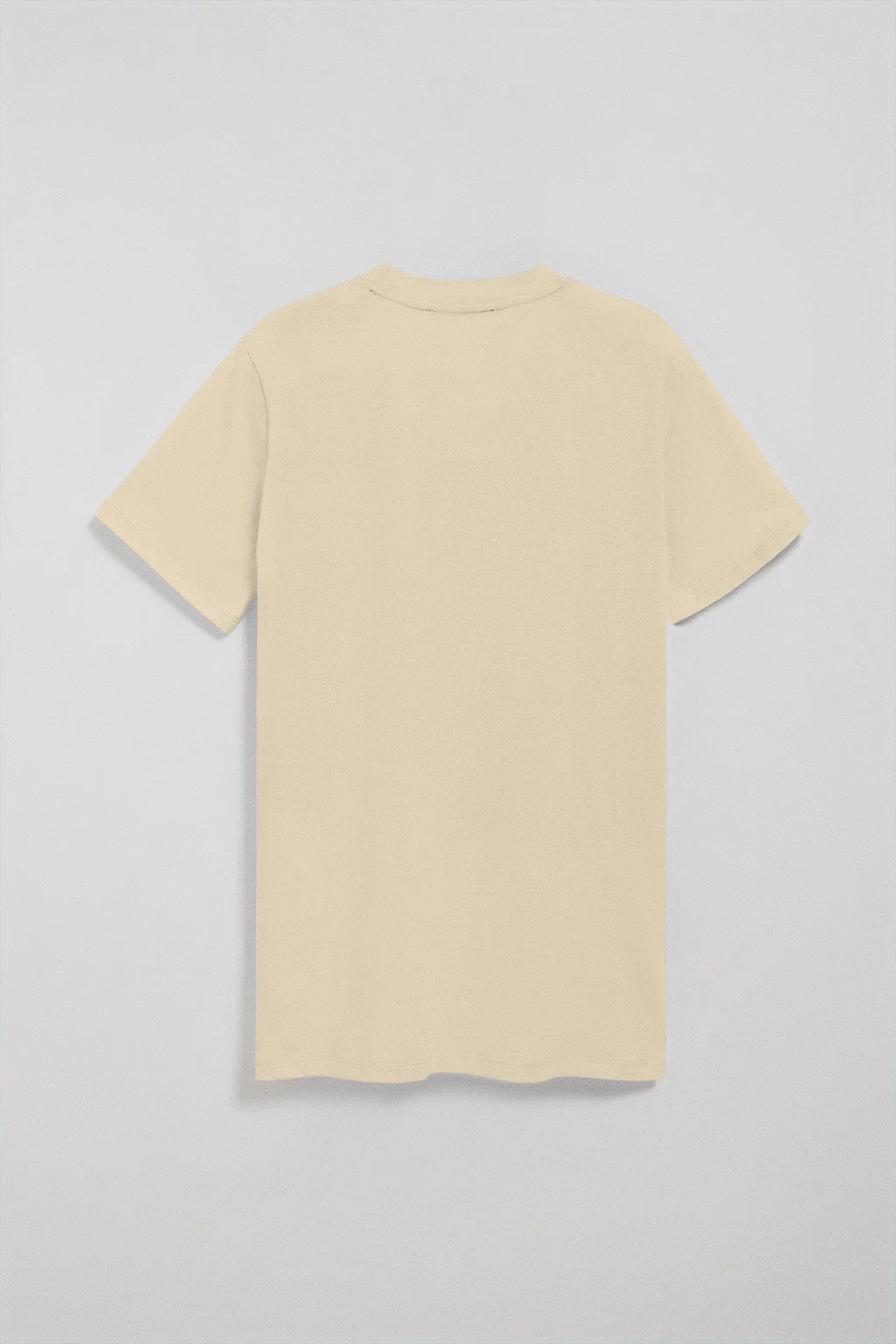 Beige round-neck T-shirt with Rigby Go embroidered logo - Image 7