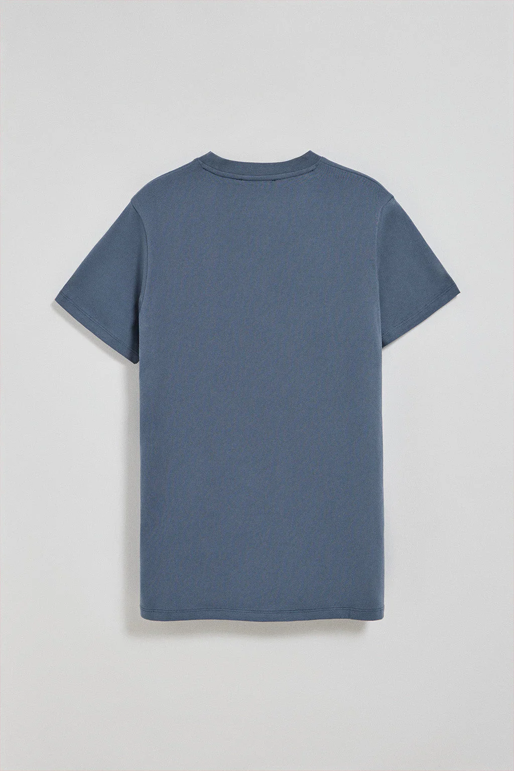 Denim-blue round-neck T-shirt with Rigby Go embroidered logo - Image 7