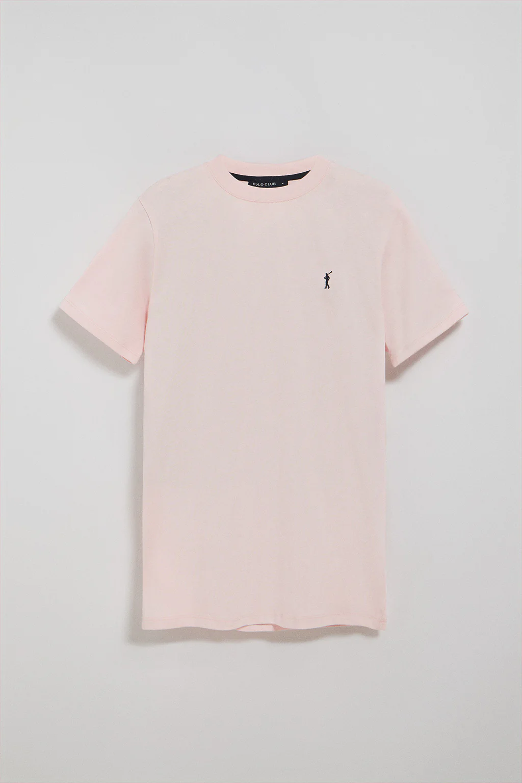 Light-pink round-neck T-shirt with Rigby Go embroidered logo - Image 5