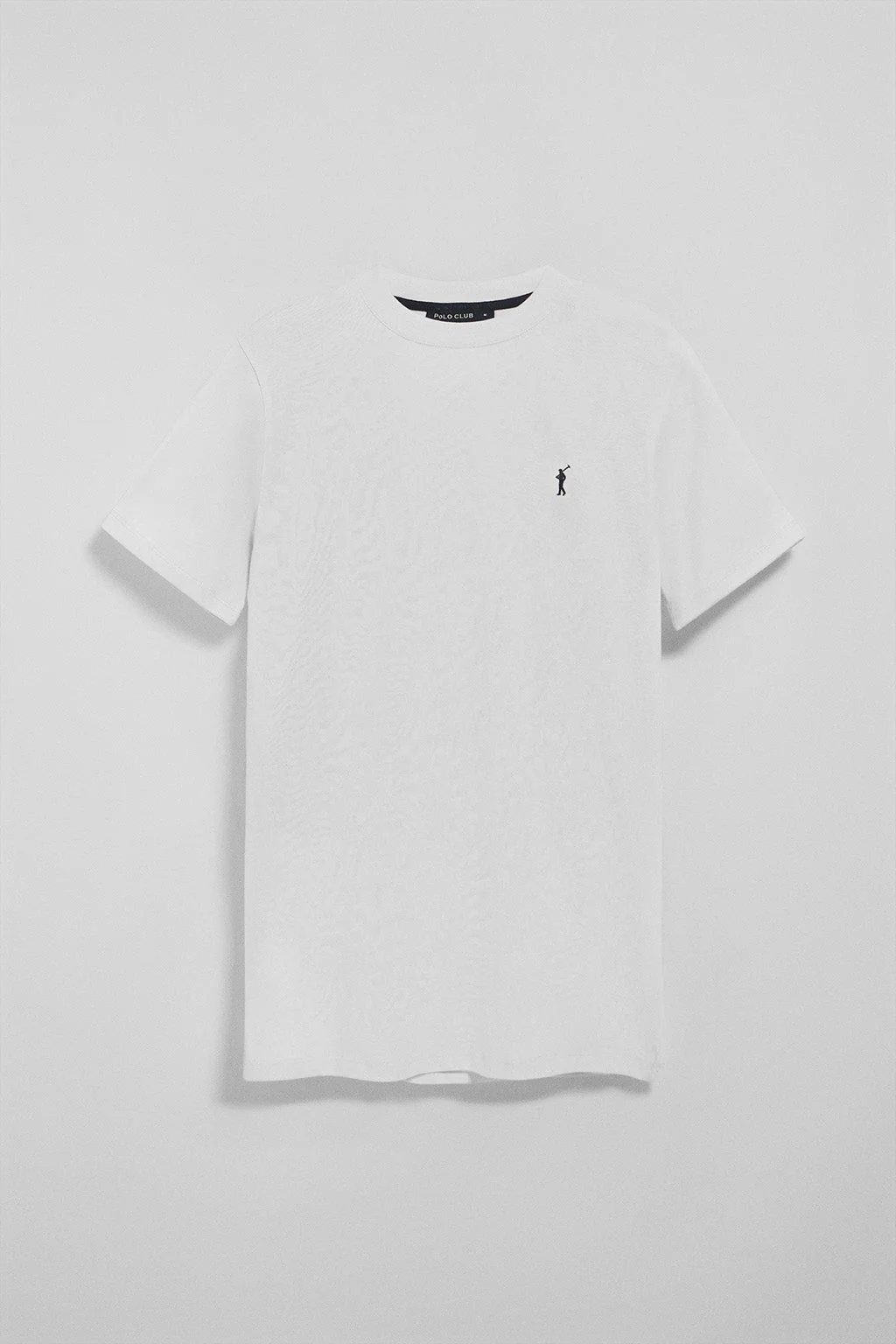 White round-neck T-shirt with Rigby Go embroidered logo - Image 8