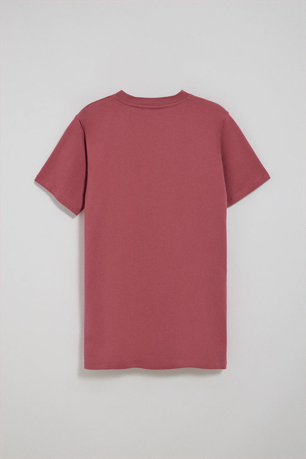 Wine-pink round-neck T-shirt with Rigby Go embroidered logo - Image 7