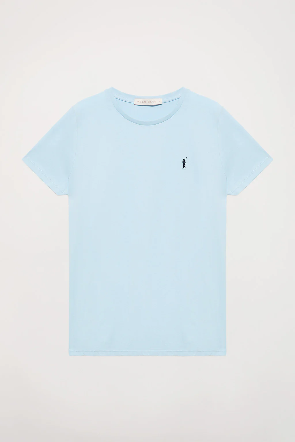 Sky-blue short-sleeve basic T-shirt with Rigby Go logo - Image 11