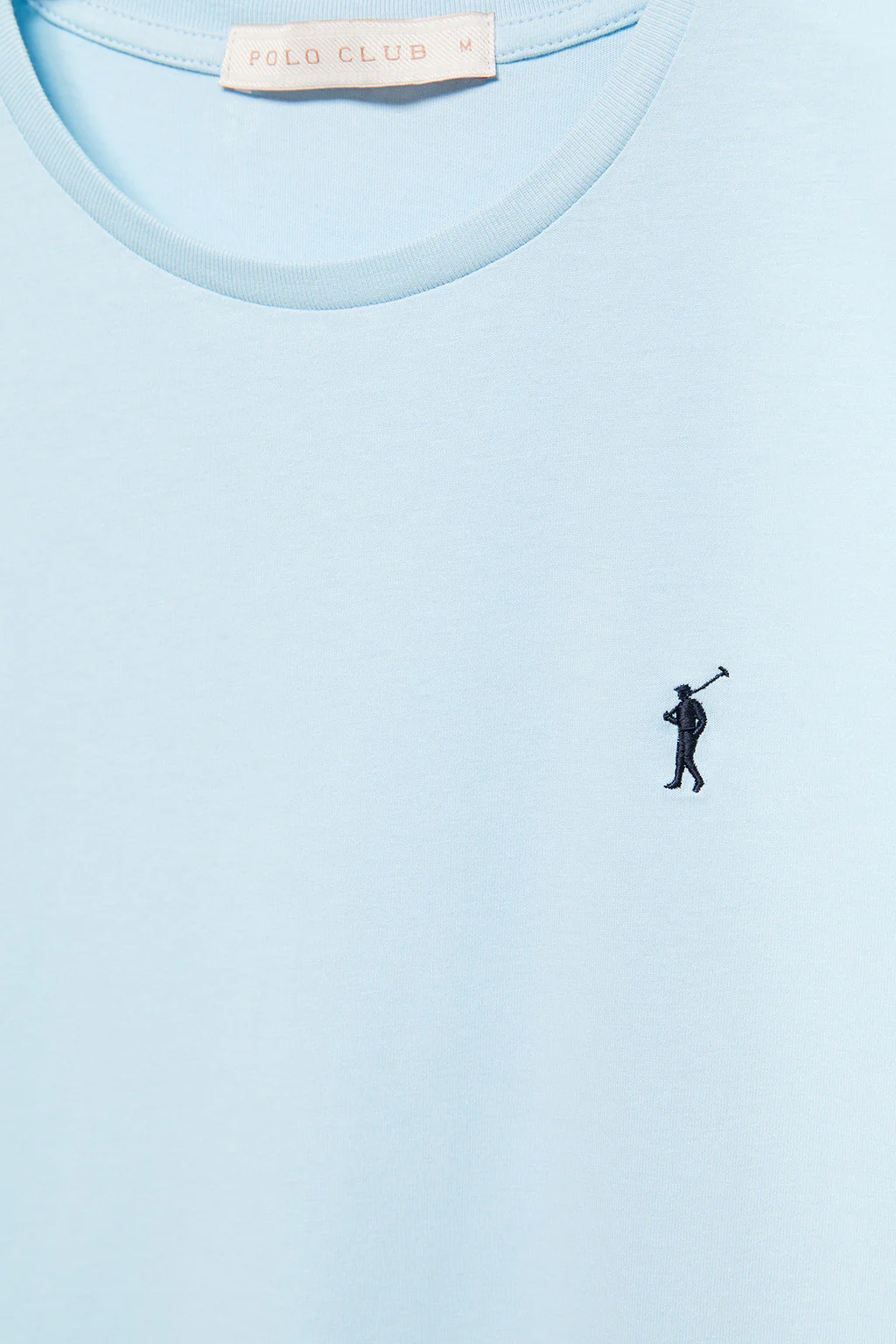 Sky-blue short-sleeve basic T-shirt with Rigby Go logo - Image 9