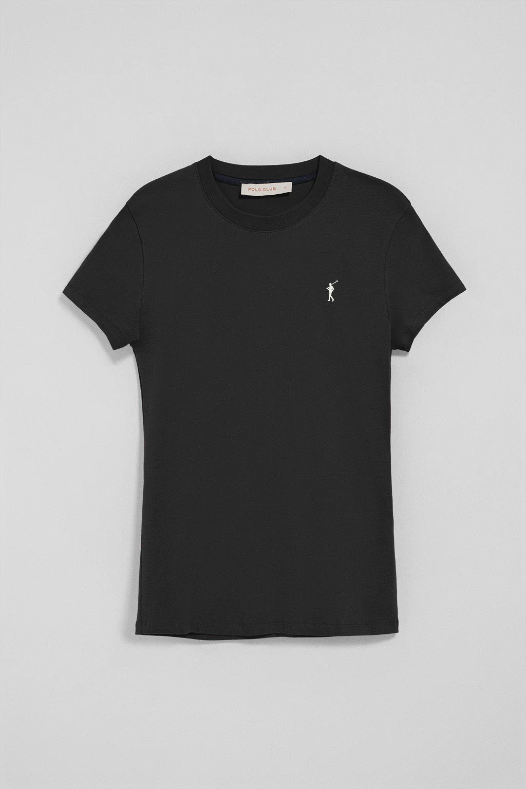Black short-sleeve T-shirt with Rigby Go embroidered logo - Image 8
