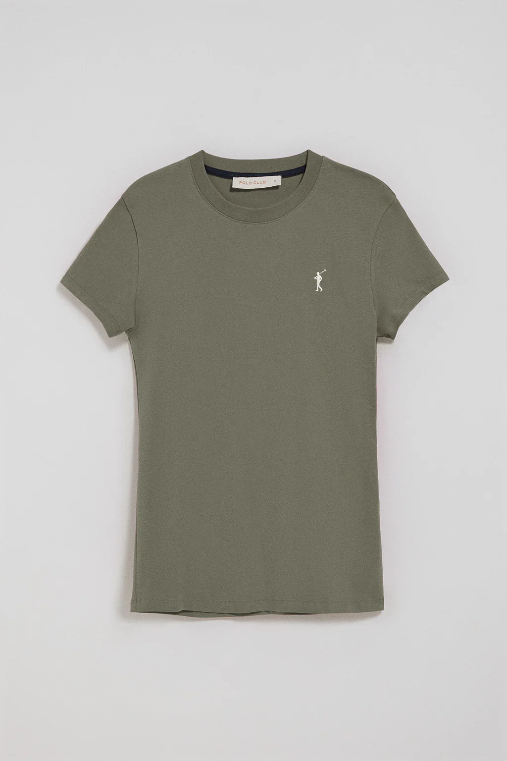 Army-green short-sleeve T-shirt with Rigby Go embroidered logo - Image 5