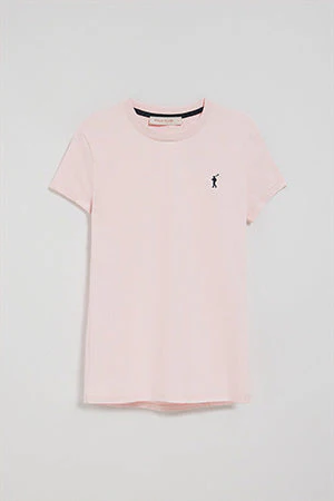 Pink short-sleeve T-shirt with Rigby Go embroidered logo - Image 10