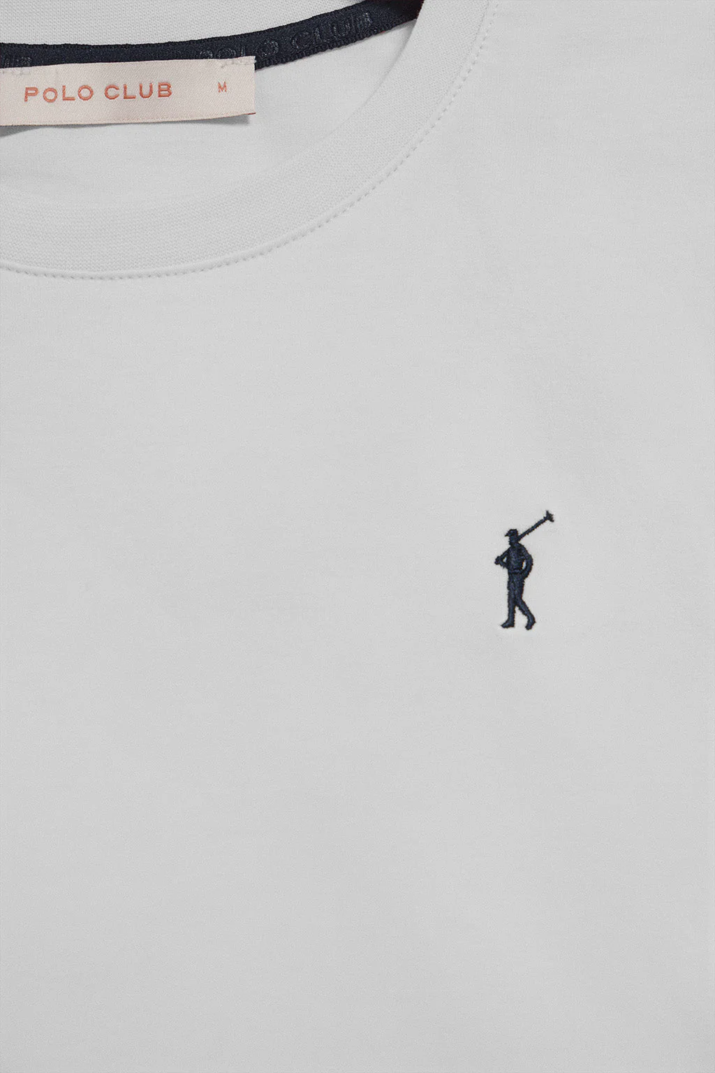 White short-sleeve T-shirt with Rigby Go embroidered logo - Image 6