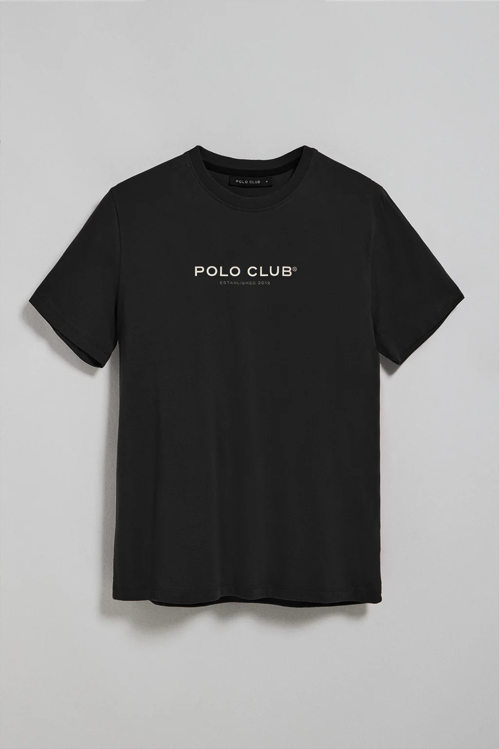 Black round-neck tee with Polo Club rubber logo - Image 8