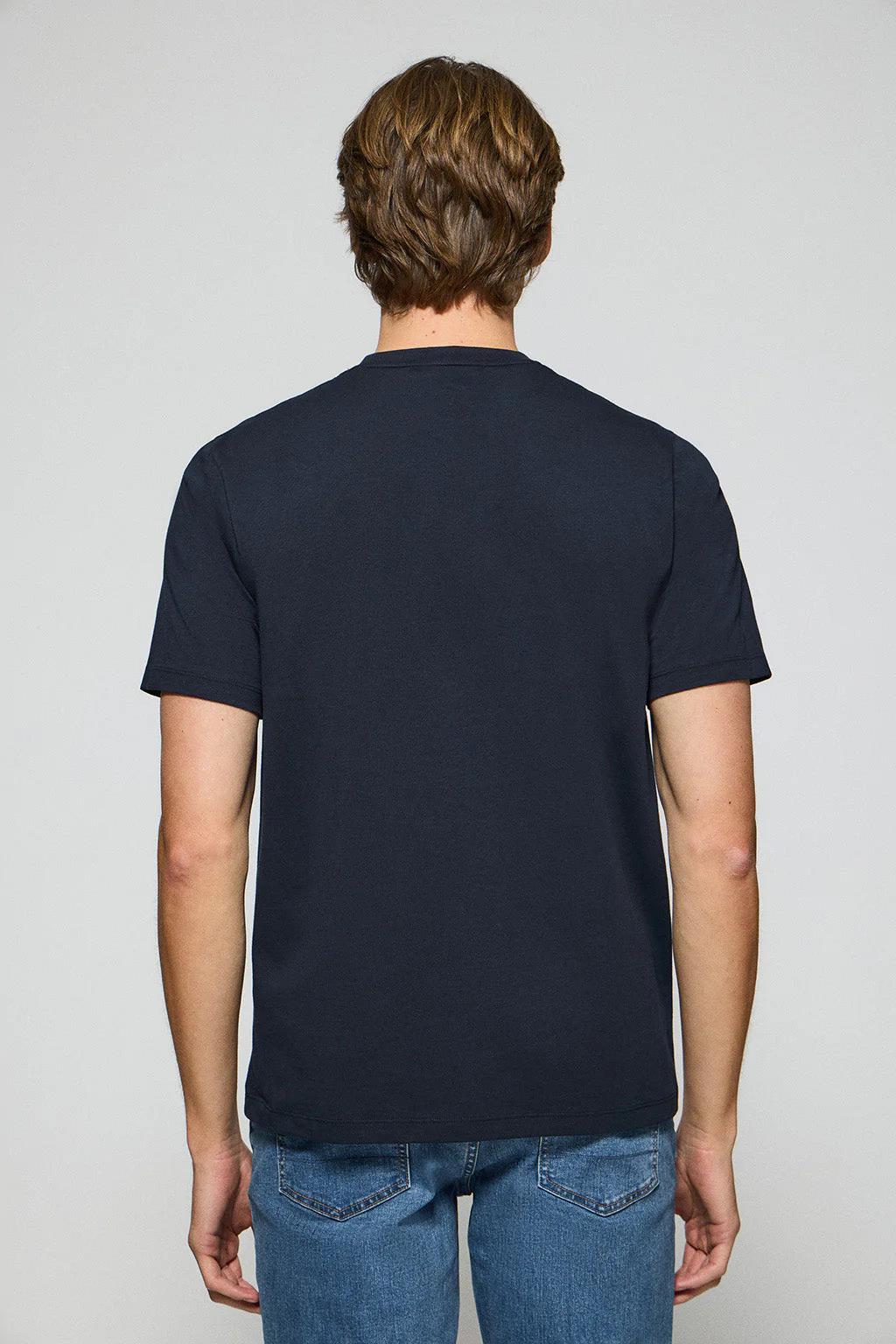Navy-blue round-neck tee with Polo Club rubber logo - Image 5