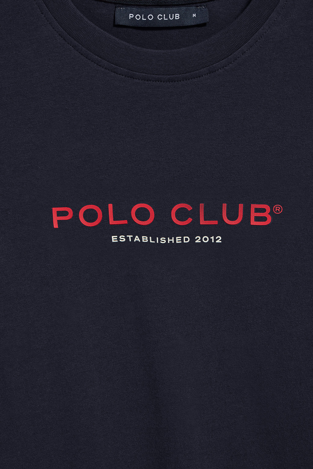 Navy-blue round-neck tee with Polo Club rubber logo - Image 7
