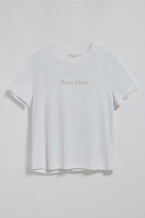 White T-shirt Tori with Polo Club Minimal Combo logo - Image 11