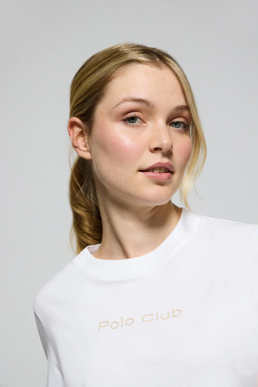 White T-shirt Tori with Polo Club Minimal Combo logo - Image 3