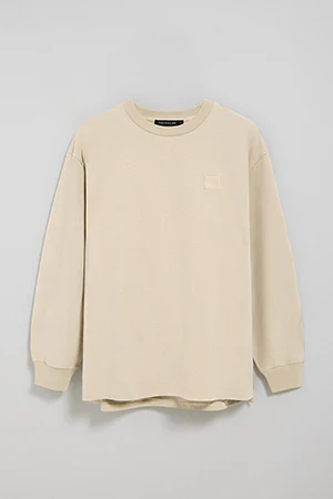 Nude round-neck long-sleeve T-shirt with Polo Club detail - Image 9