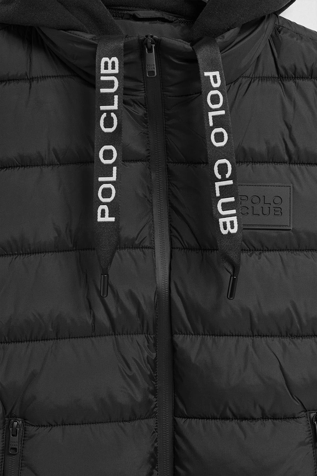 Black puffer vest Canyon with Polo Club details - Image 7