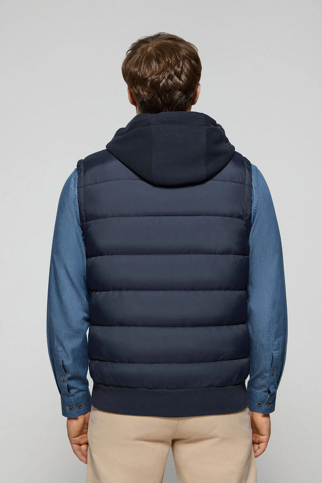 Navy-blue puffer vest Canyon with Polo Club details - Image 7