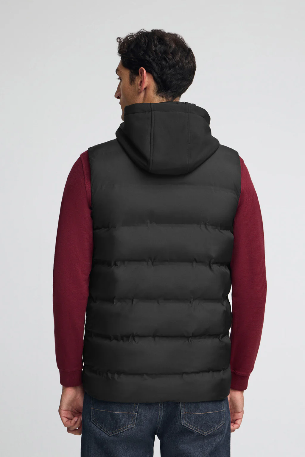 Black puffer vest with Polo Club logo - Image 5