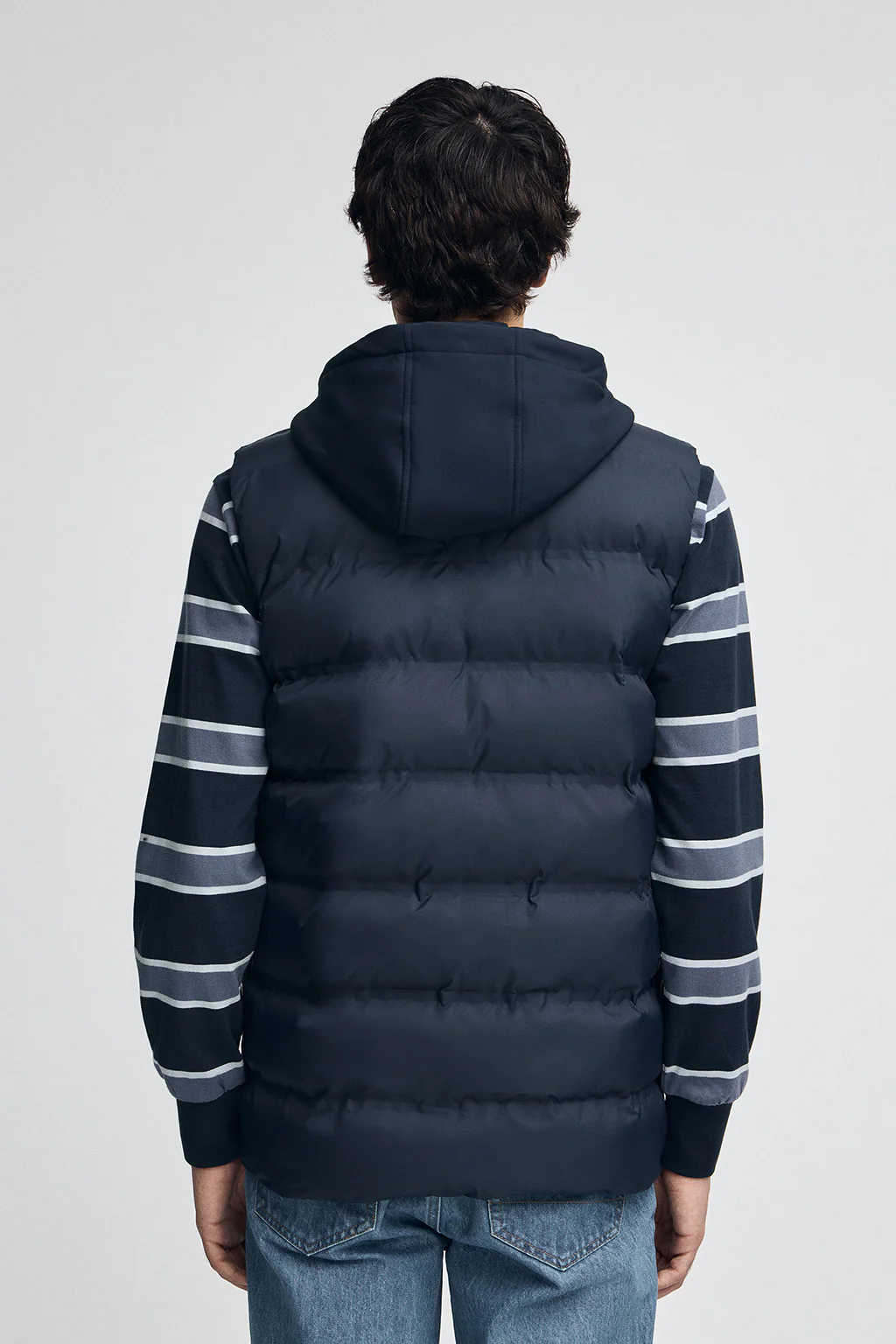 Navy-blue puffer vest with Polo Club logo - Image 5