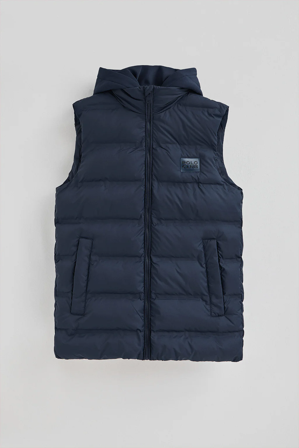 Navy-blue puffer vest with Polo Club logo - Image 6