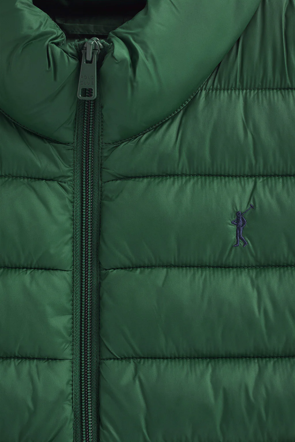 Bottle-green ultralight vest with Rigby Go logo - Image 6