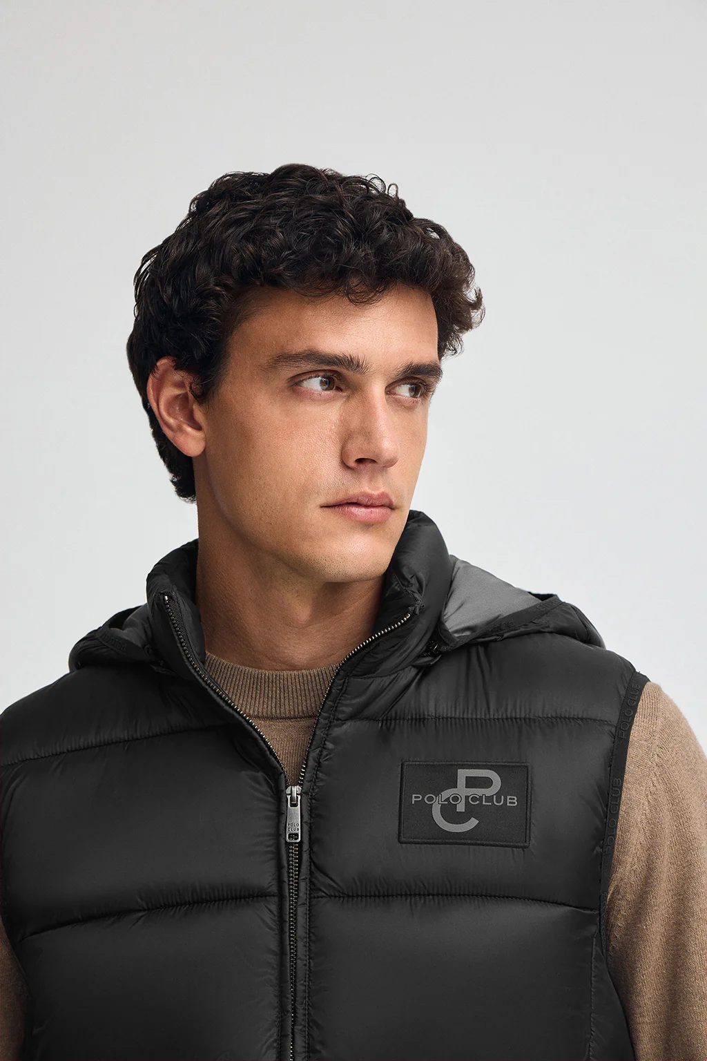 Black ultralight vest with Polo Club logo - Image 2