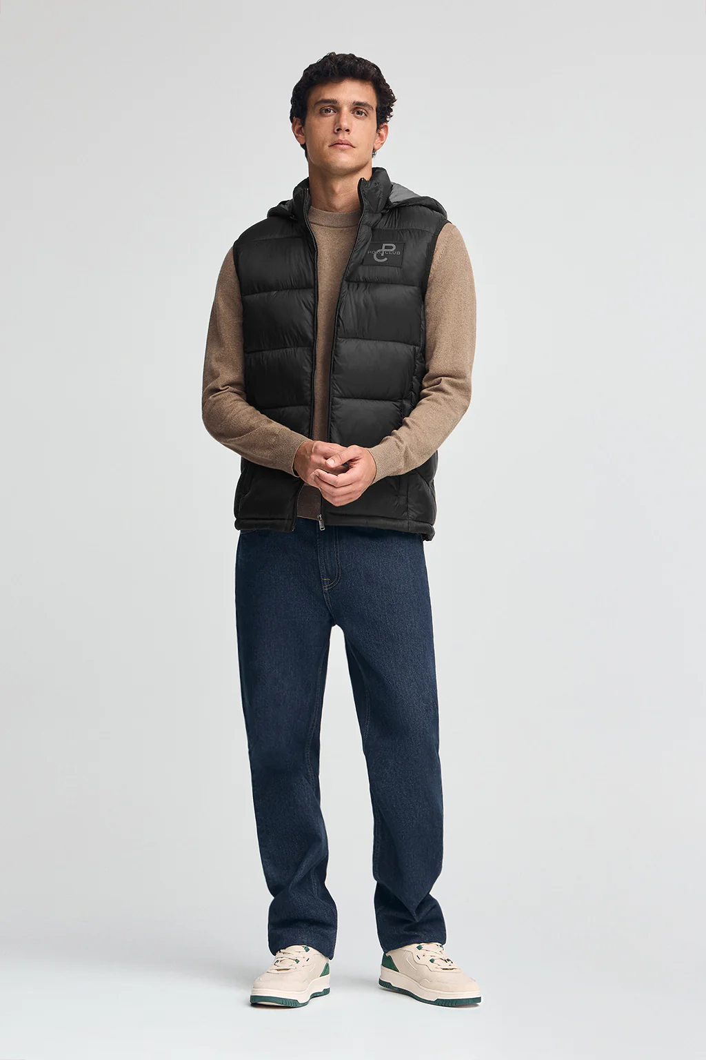 Black ultralight vest with Polo Club logo - Image 4