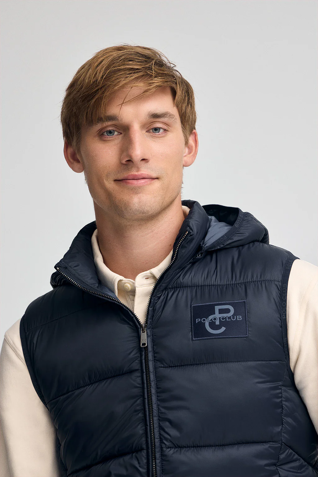 Navy-blue ultralight vest with Polo Club logo - Image 3