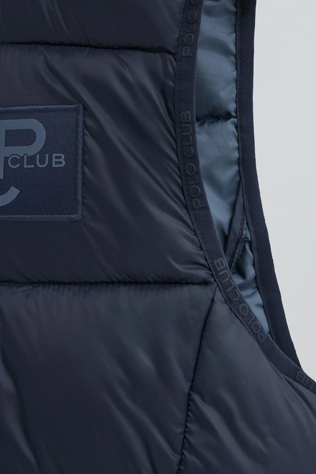 Navy-blue ultralight vest with Polo Club logo - Image 8