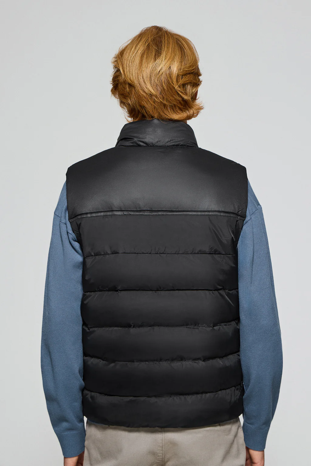 Black ultralight vest with Polo Club rubber patch - Image 2