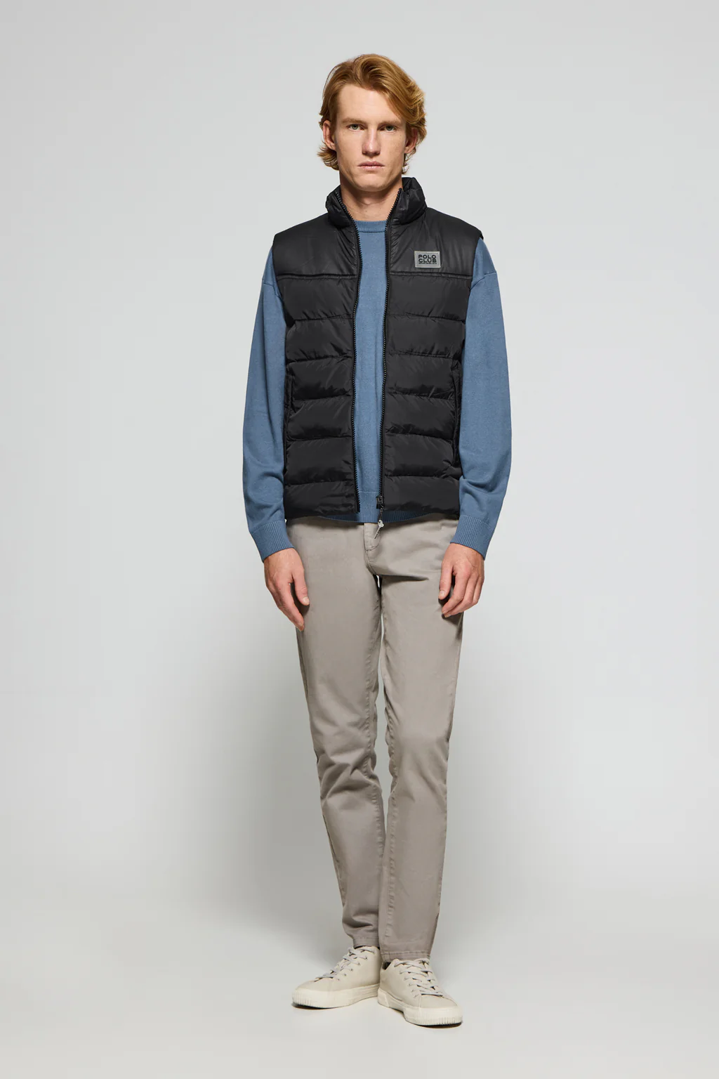 Black ultralight vest with Polo Club rubber patch - Image 4