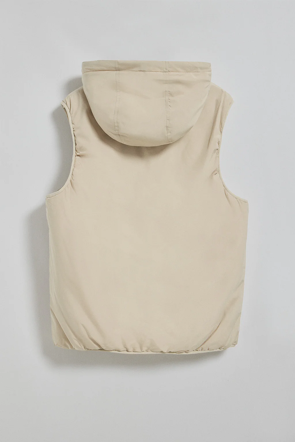 Beige light vest with fixed hood and Polo Club details - Image 2