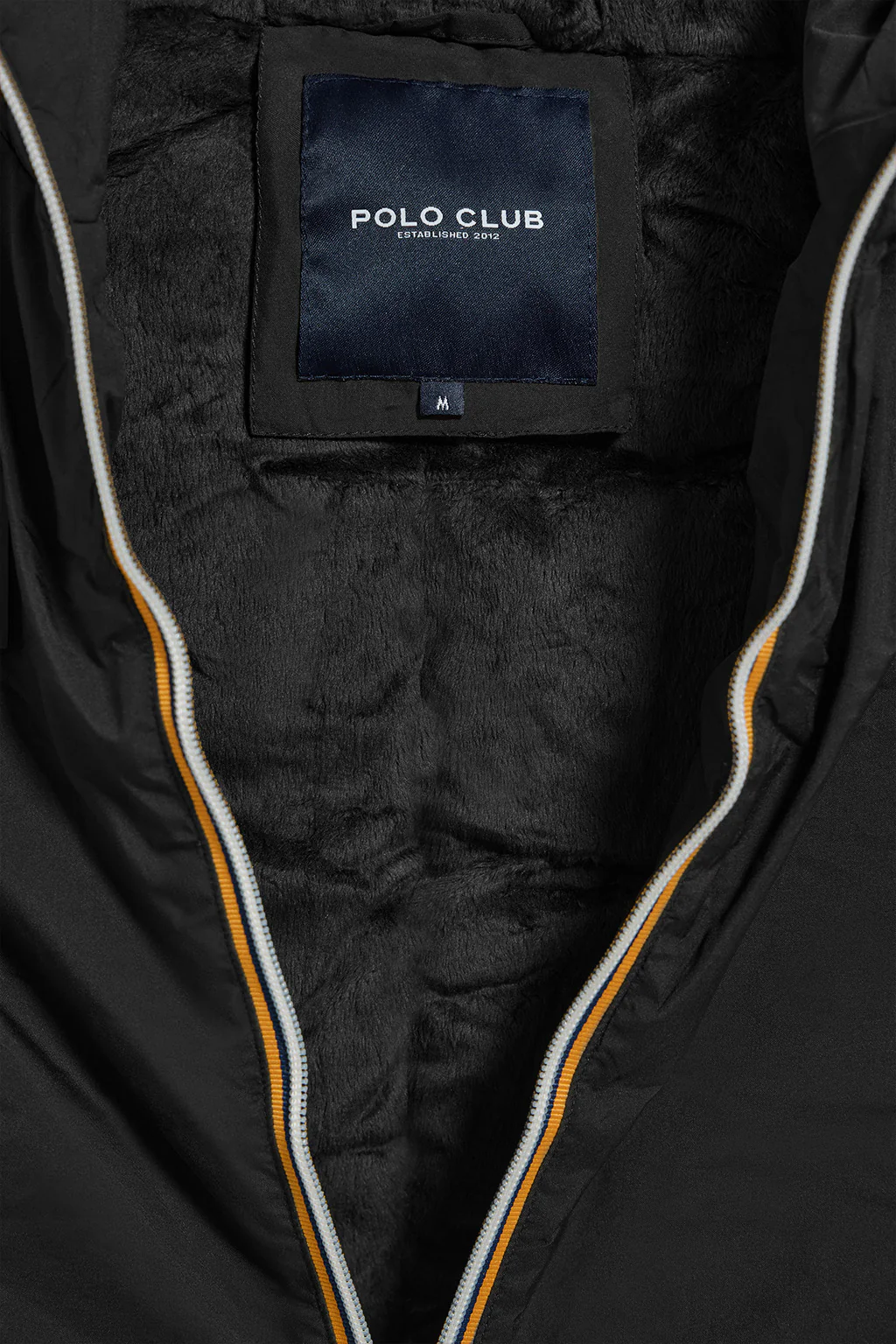 Black light vest with fixed hood and Polo Club details - Image 7