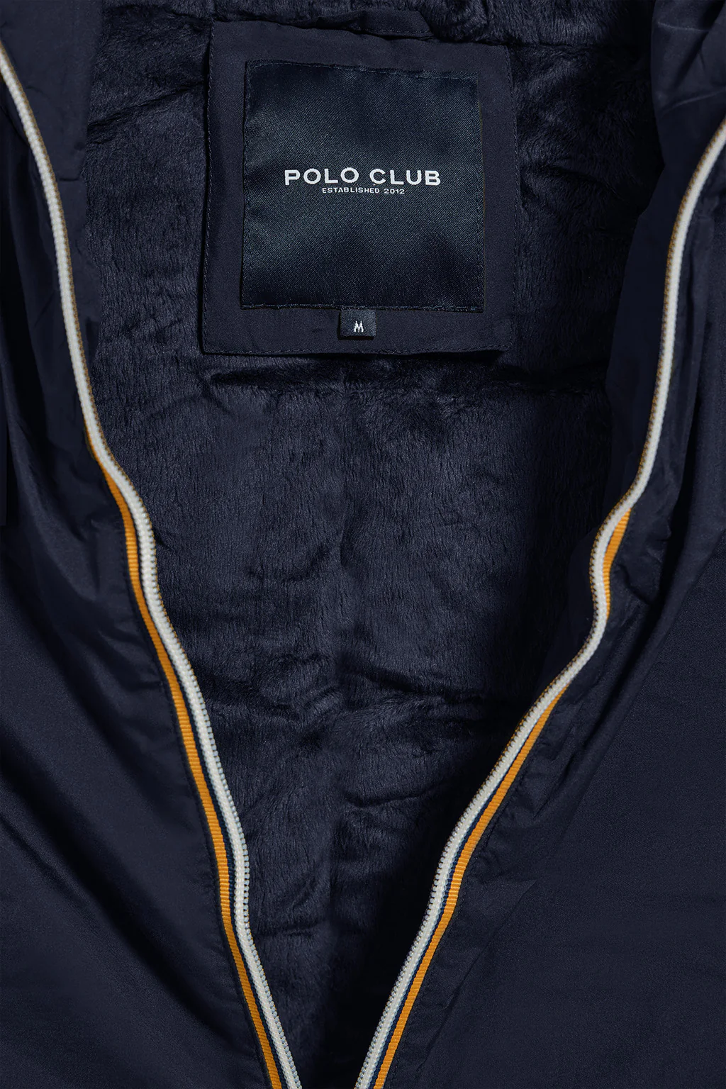 Navy-blue light vest with fixed hood and Polo Club details - Image 3