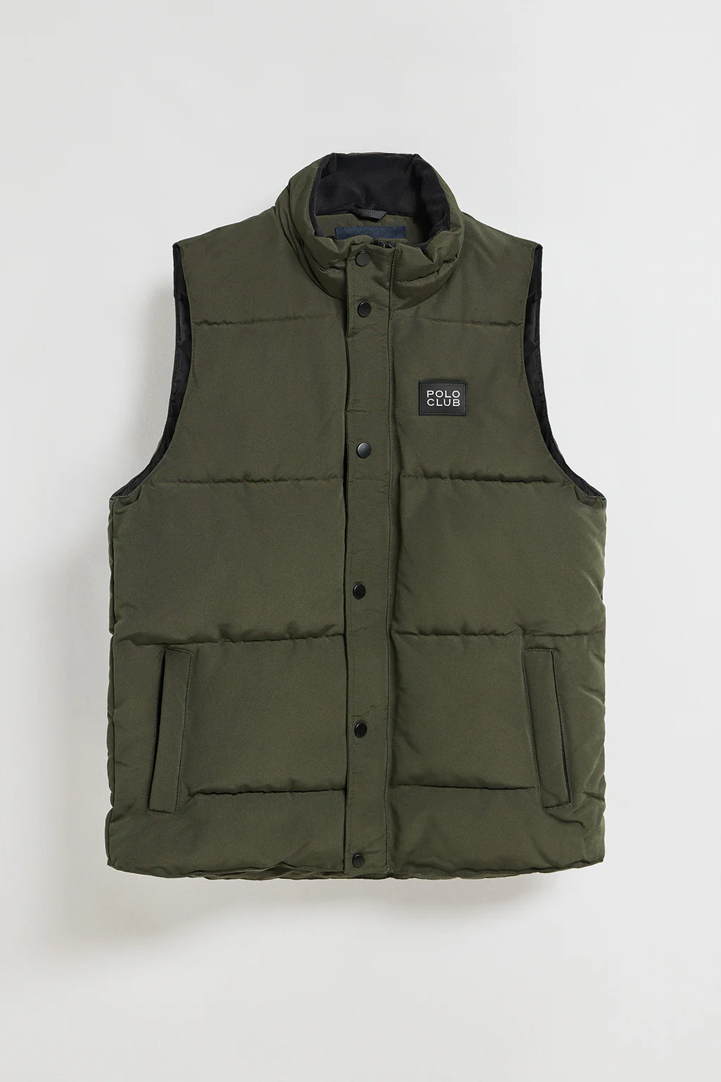 Green puffer vest with Polo Club rubber patch - Image 5