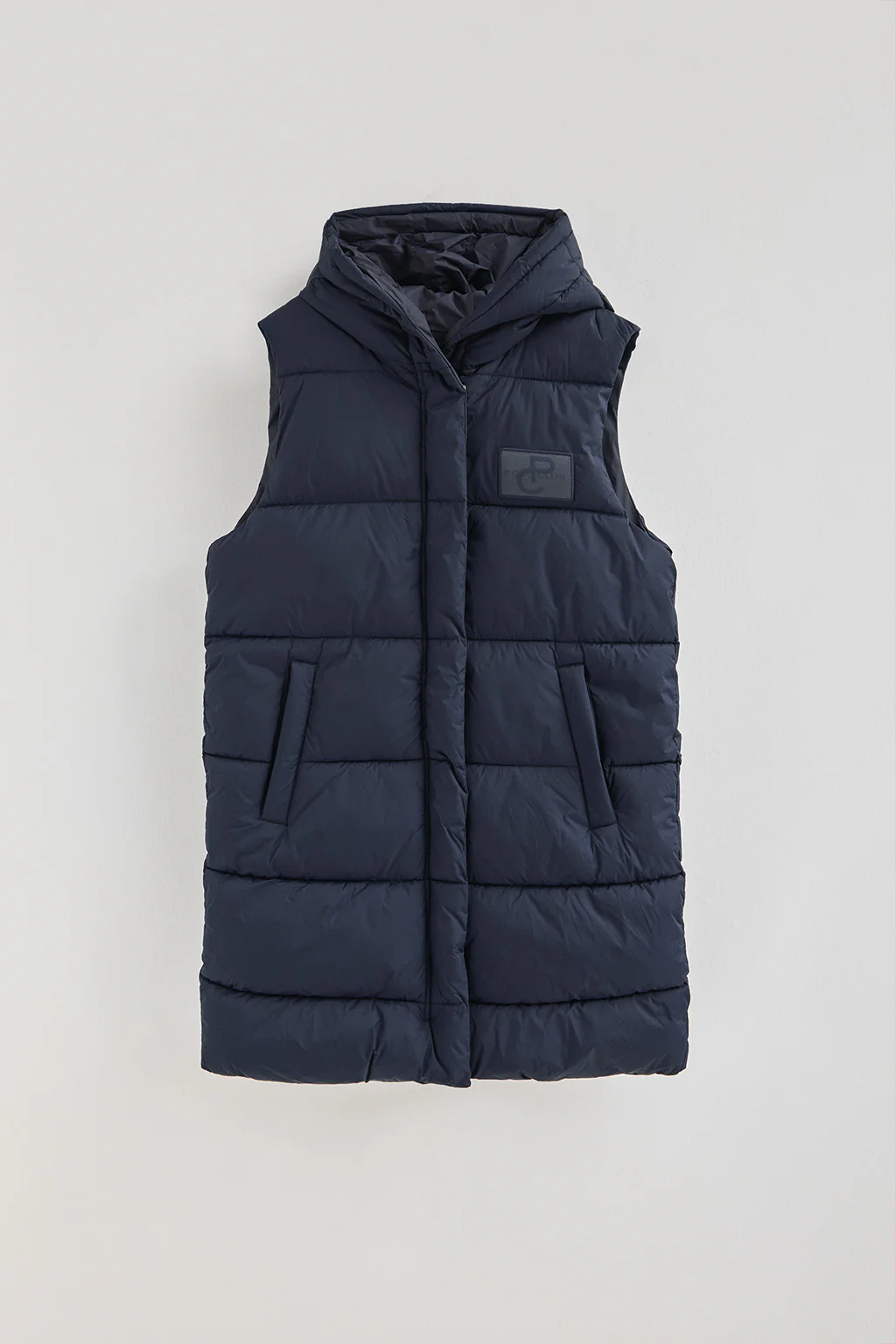 Navy-blue reversible long vest with Polo Club logo - Image 7