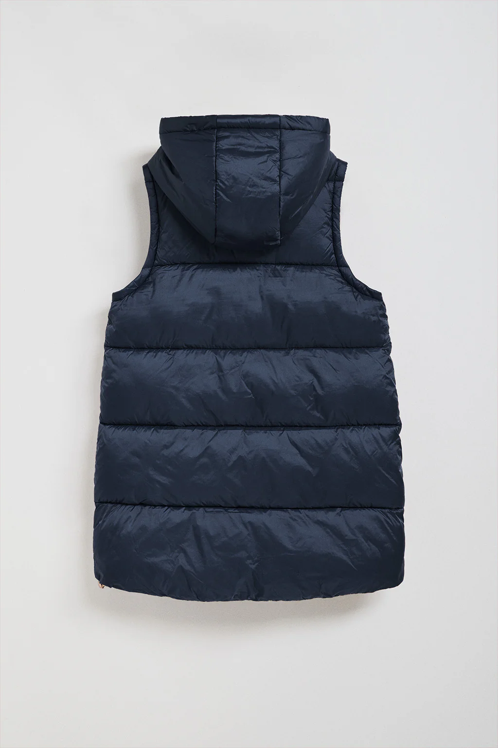 Navy-blue puffer vest Ice with fixed hood and Polo Club details - Image 7