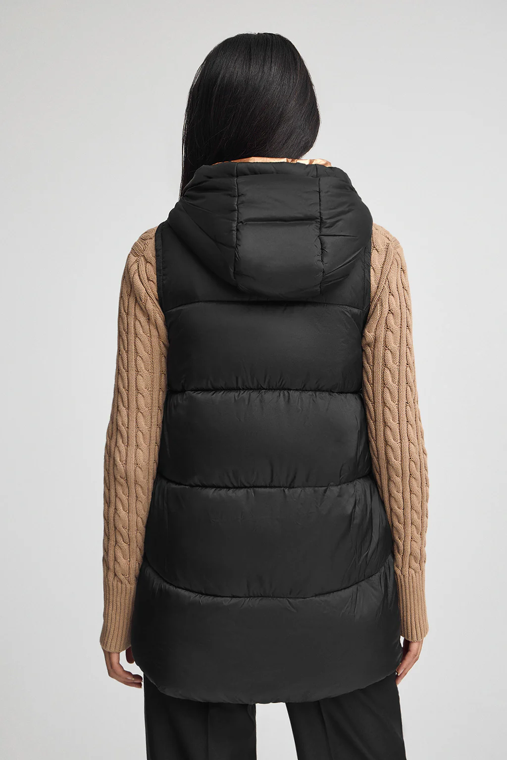 Black puffer vest with Polo Club logo - Image 6
