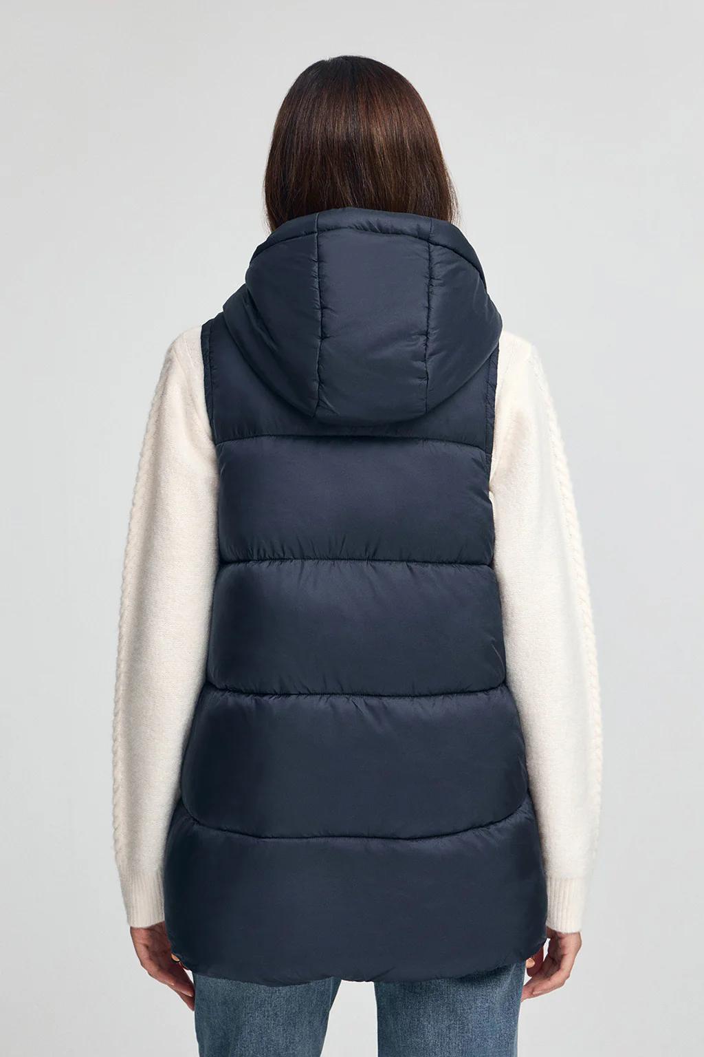 Navy-blue puffer vest with Polo Club logo - Image 5