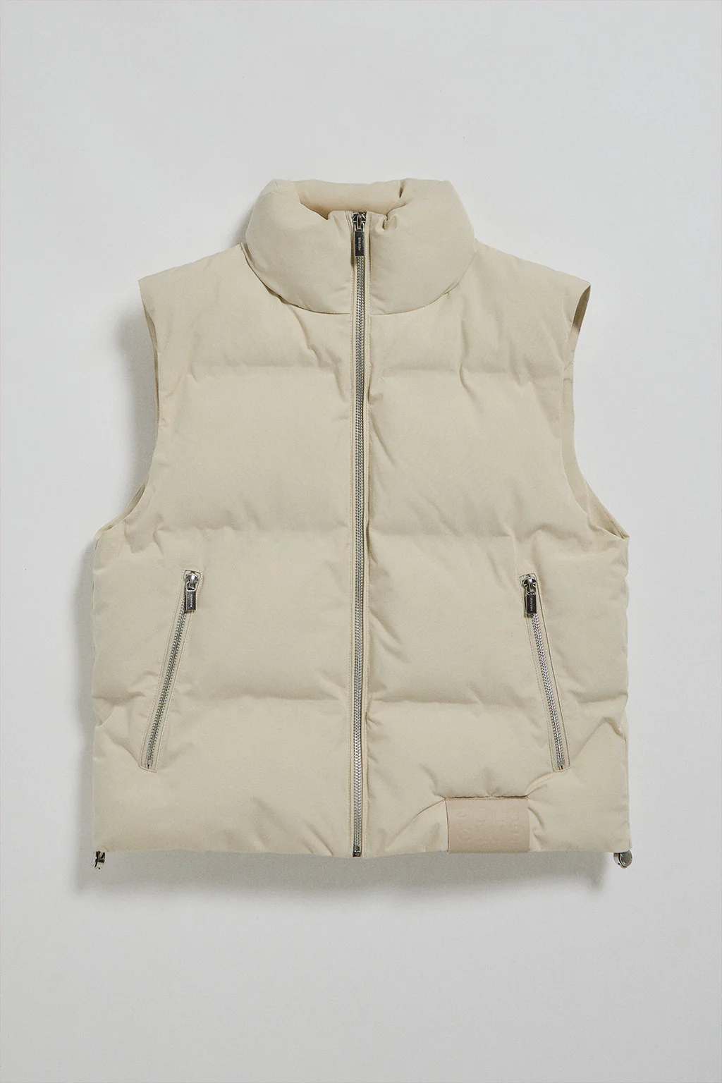 Beige puffer vest New York with Polo Club details - Image 10