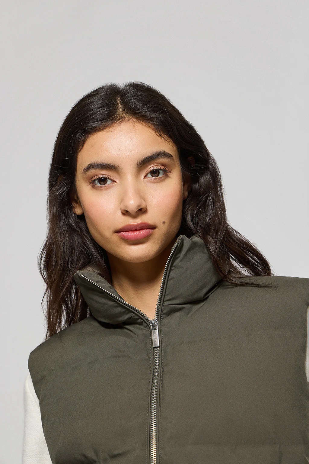 Green puffer vest New York with Polo Club details - Image 3