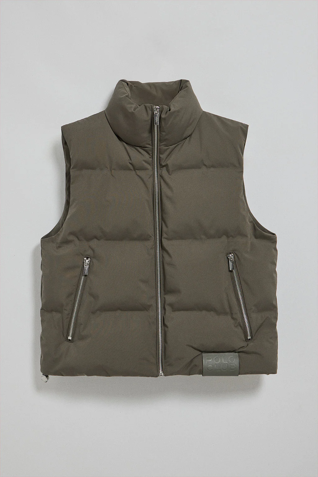 Green puffer vest New York with Polo Club details - Image 6