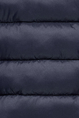 Navy-blue ultralight vest Pau with detachable hood and PC embroidery - Image 10