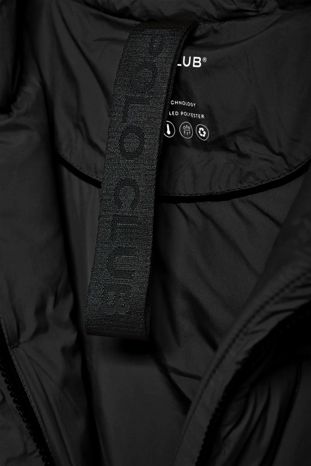 Black vest Siena with fixed hood and Polo Club details - Image 10
