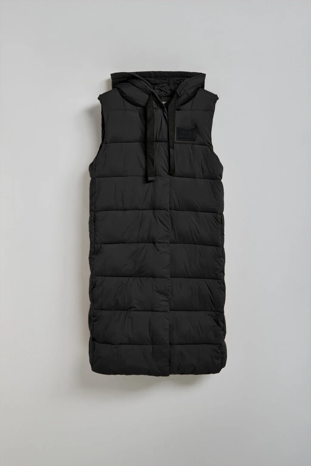 Black vest Siena with fixed hood and Polo Club details - Image 7