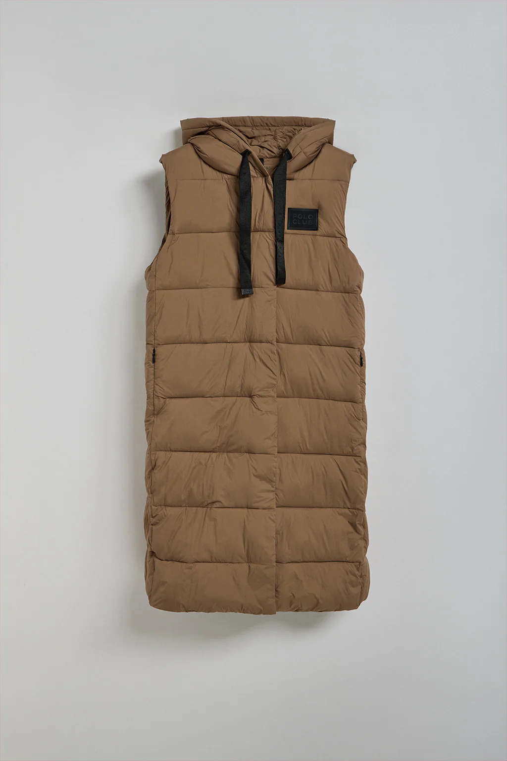 Brown vest Siena with fixed hood and Polo Club details - Image 10