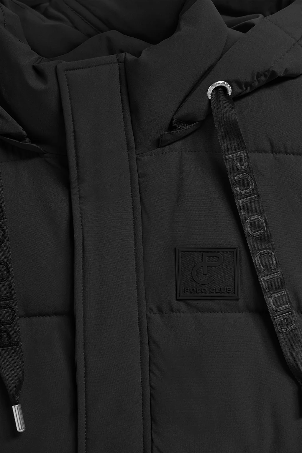 Black vest Tokio with detachable hood and Polo Club details - Image 8
