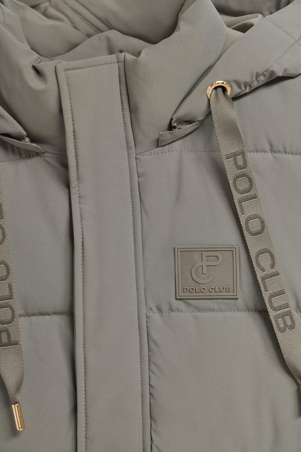 Taupe vest Tokio with detachable hood and Polo Club details - Image 10